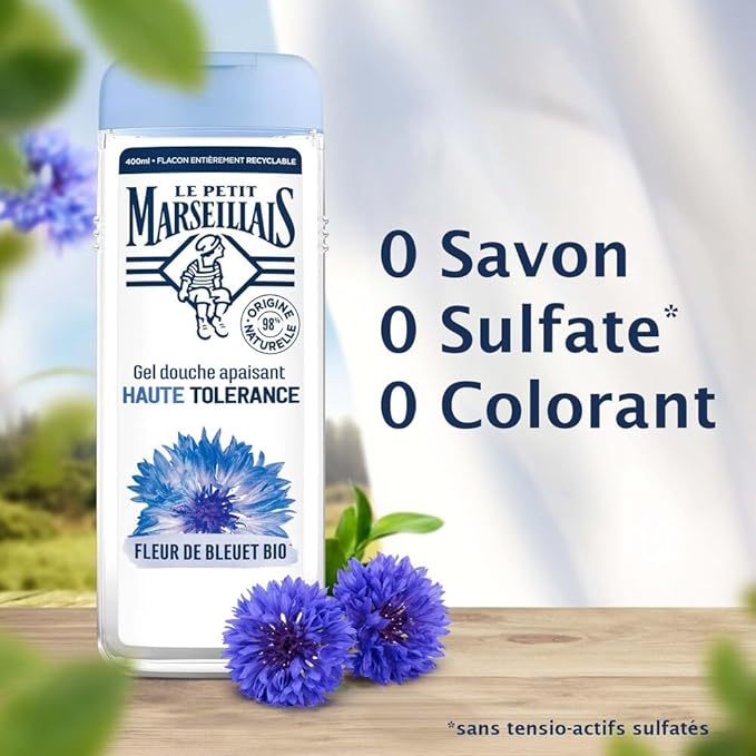 Gel Douche Hydratant Haute Tolérance Bleuet